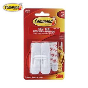 3M 코맨드벽걸이탈부착식 17001.중 다용도벽걸이 탈부착식벽걸이 탈부착벽걸이 소품걸이 장식걸이 코맨드벽