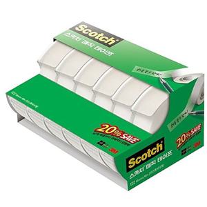 3M 스카치 매직테이프 122A-6 18x16M 세이빙 팩20 스카치테잎 매직테이프 불투명테이프 오피스용품 문구테