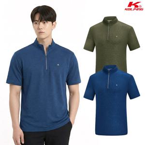 콜핑 남성 하이쿨 시원한 조직감 등산 반팔 반집업 티셔츠 KSC056UT9M