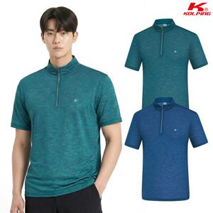 콜핑 남성 하이쿨 흡습속건 기본 등산 반팔 반집업 티셔츠 KSC056TT7M