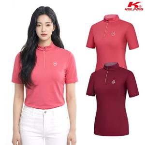 콜핑 여성 하이쿨 흡습속건 등산 반팔 반집업 티셔츠 KSC053QT9W