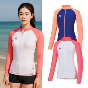 콜핑 여성 여름 하이쿨 빠른 건조 물놀이 래쉬가드 집업 자켓 KSC621PJ6W