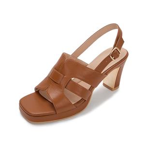 엠.무크 다이앤 소가죽 가부시힐 샌들 카멜 516523513AO