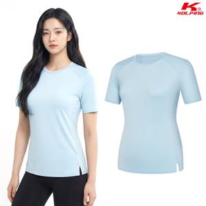 콜핑 여성 크레오라 신축 필라테스 등산 반팔 라운드 티셔츠 KSC482RT8W