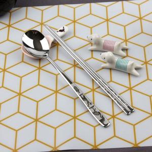 DMK 스텐 십장생 수저 1P OPP포장 포크 십장생 수저 1P OPP포장 스푼