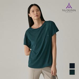 [비비올리비아] 보트넥 가오리핏 반팔티셔츠_VVCASXM5331
