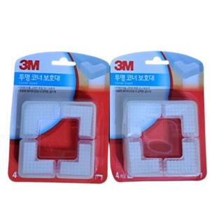 3M 코너보호대 4개입(투명)