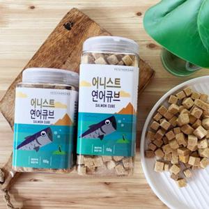 어니스트 동결건조 큐브150g(통)연어 강아지 동결건조 간식
