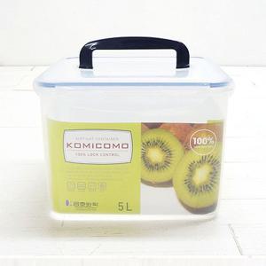 코미코모 밀폐용기 5L 반찬통 플라스틱용기 반찬보관 사각용기 음식보관 식재료보관 주방정리 음식보관용기