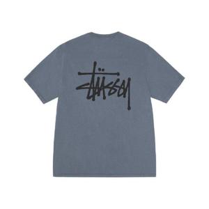 스투시 베이직 스투시 피그먼트 다이드 티셔츠 네이비 1905001