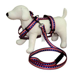 대형견 하네스세트 성조기 25mm 애견줄 산책줄 가슴줄 산책용가슴줄 반려견줄