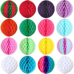 파티장식 꽃볼 페이퍼 페이퍼벌룬 허니컴볼20cm 파티