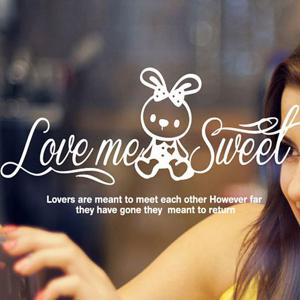 데코스티커 러브미스윗B 월데코 포인트스티커 화이트 디자인스티커