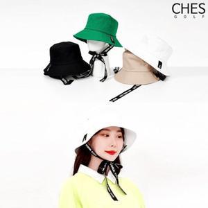 [체스]뉴욕시티 레터링 여성골프 코튼 벙거지모자