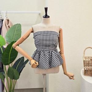 [포커스]FM5E9BL5187_볼륨 스모크 밴딩 튜브 탑