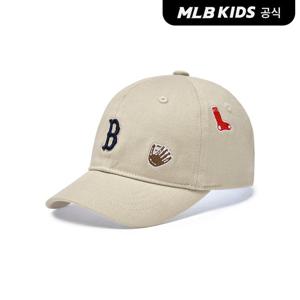 [MLB키즈 공식] 25N 베이스볼 패턴 볼캡 BOS (L.Beige) 7ACPB015N-43BGL