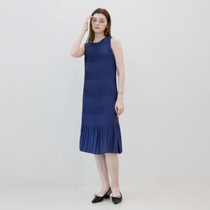 [요이츠]피아노 플리츠 프릴 슬리브리스 원피스_YJ05WQPOP04BL1