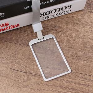 사원증케이스 출입증 실버 메탈 신분증 명찰케이스