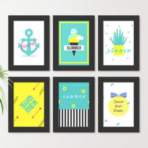 아트박스/꾸밈 cu338-컬러풀썸머아트_마린월드_액자세트