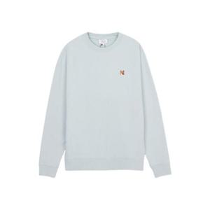 메종 키츠네 폭스 헤드 패치 레귤러 스웨트셔츠 시러스 블루 LM00301KM0001-0072