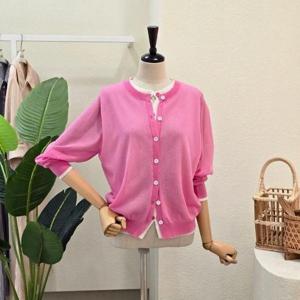 [포커스]FM5C3KC31590_민소매 레이어드 파스텔 가디건