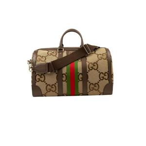구찌 점보 GG 더플백 카멜 에보니 681295-UKMKG-8396