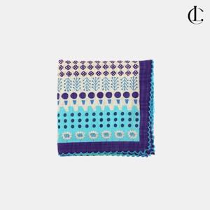 엘케이트 여자 손수건 두건 면 커치프 패턴 레이스 쁘띠스카프 LDR184