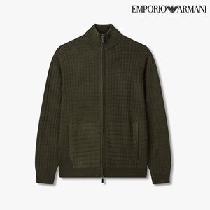 [엠포리오 아르마니]남성 텍스처드 패턴 지퍼 가디건(A515328042)(690000)