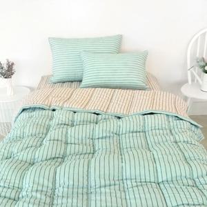 [르헤브] 펜슬라인 세미마이크로 사계절 이불베개세트 (싱글/SS)