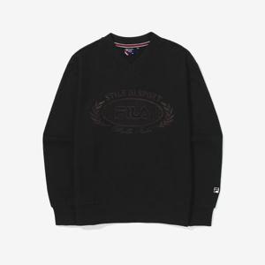 [휠라] TAG가 89,000원 테니스 브이넥 맨투맨(FS2POG3362F_BLK)