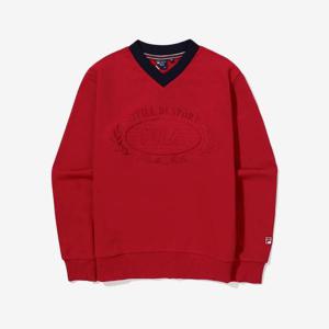 [휠라] TAG가 89,000원 테니스 브이넥 맨투맨(FS2POG3362F_DRD)