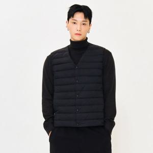 남성 라이트 다운 투웨이넥 베스트-EFZK7301C03