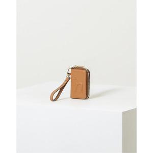 [헤지스ACC]브라운 퍼피배색 소가죽 키홀더 HIHO3E255W2