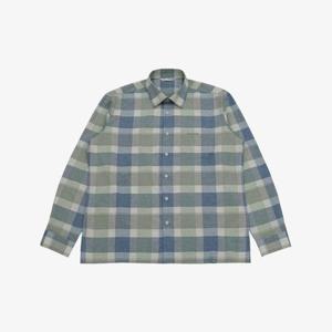 [크로커다일남성]CDAABWS1413_리넨 체크 긴팔 남방