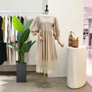 [포커스]  FM3C7OP02291_레이스 포인트 벌륜 롱원피스