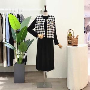 [포커스][대구백화점SG]  FW3J7ST01699_트위드 베스트 롱원피스