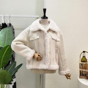 [포커스]  FW3K7JK03794_부클 포인트 무스탕 자켓