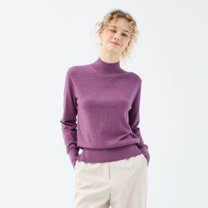 [유닛]캐시미어 반폴라 슬림 니트 탑 UFKKMN334N