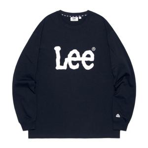 [LEE]LEE 빅 트위치 로고 긴팔 티셔츠 네이비 LE2503LT01NA