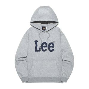[LEE]LEE 빅 트위치 로고 후드 티셔츠 그레이 LE2503HD01GR