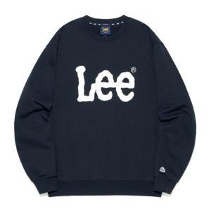 [LEE]LEE 빅 트위치 로고 맨투맨 네이비 LE2503CR01NA