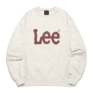 [LEE]LEE 빅 트위치 로고 맨투맨 오트밀 LE2503CR01OT
