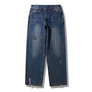 [지프]공용 청바지 구제 워싱 와이드 빈티지 데님팬츠 JQ3DPU533