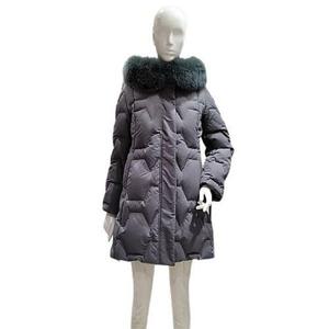 [씨]MARIOSI후드 폭스퍼 퀼팅 구스 패딩점퍼SHHJZ8683