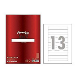 라벨지 파일 인덱스용 13칸 20매 LQ-3662 폼텍 문구 사무 라벨용지 라벨지 라벵용지 라벨프린터 보호필름 스티커라벨지 A4라벨지 투명라벨