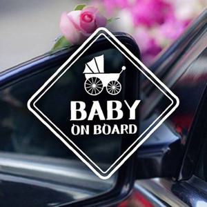 BABY ON BOARD 유모차 사각 자동차스티커 반사