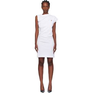 26 SS 비비안웨스트우드 여성 화이트 헤보 미디 드레스 252314F054000