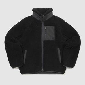 [르꼬끄] 남녀공용 플리스 루즈핏 자켓 QQ423LJKO1_BLK QQ423LJKO1