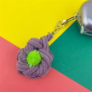 양말목 공예 물방울 키링 만들기