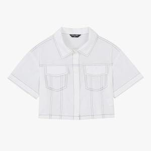 [더데이걸]반팔 크롭 셔켓 TGJA25S01